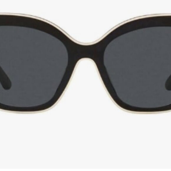 Tory Burch Sunglasses TY 7184 U 192987 Black With Ivory Piping - Picture 9 of 15